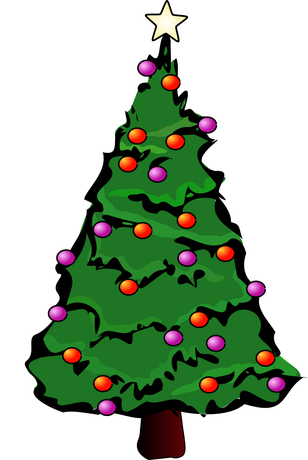 Cartoon Christmas Tree PNG Picture