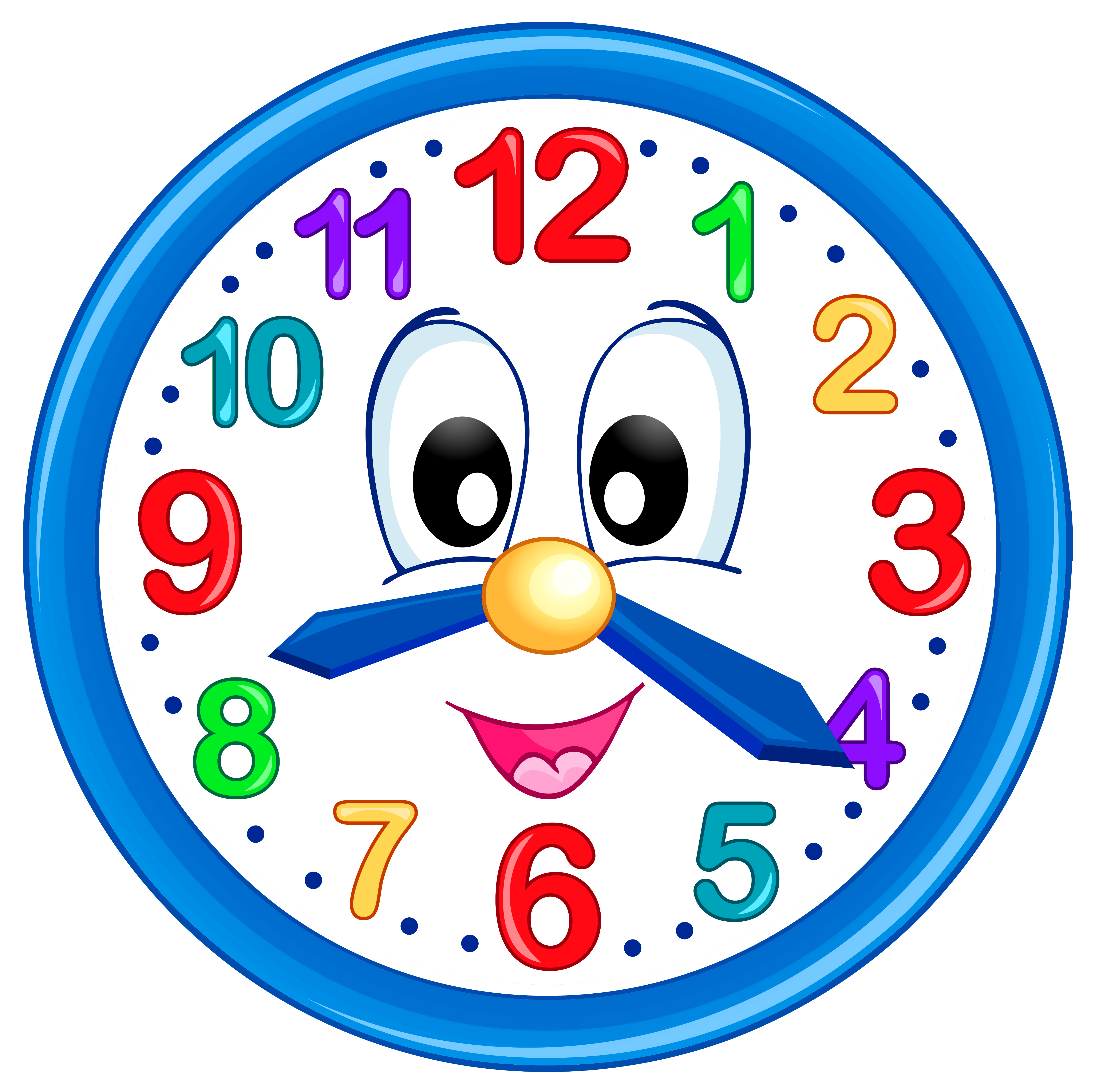 Cartoon Clock PNG Photo