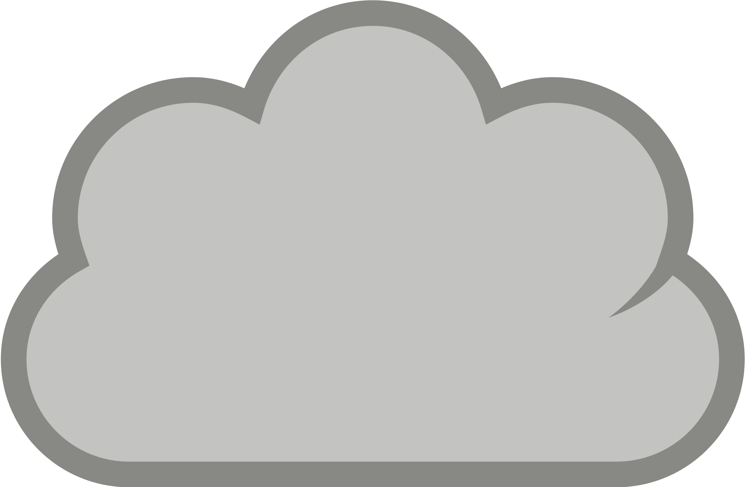 Cartoon Cloud PNG Isolated File