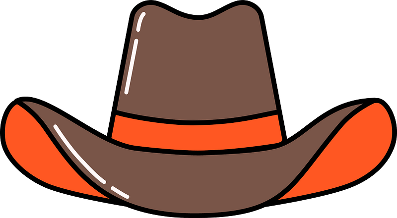 Cartoon Cowboy Hat PNG Isolated HD