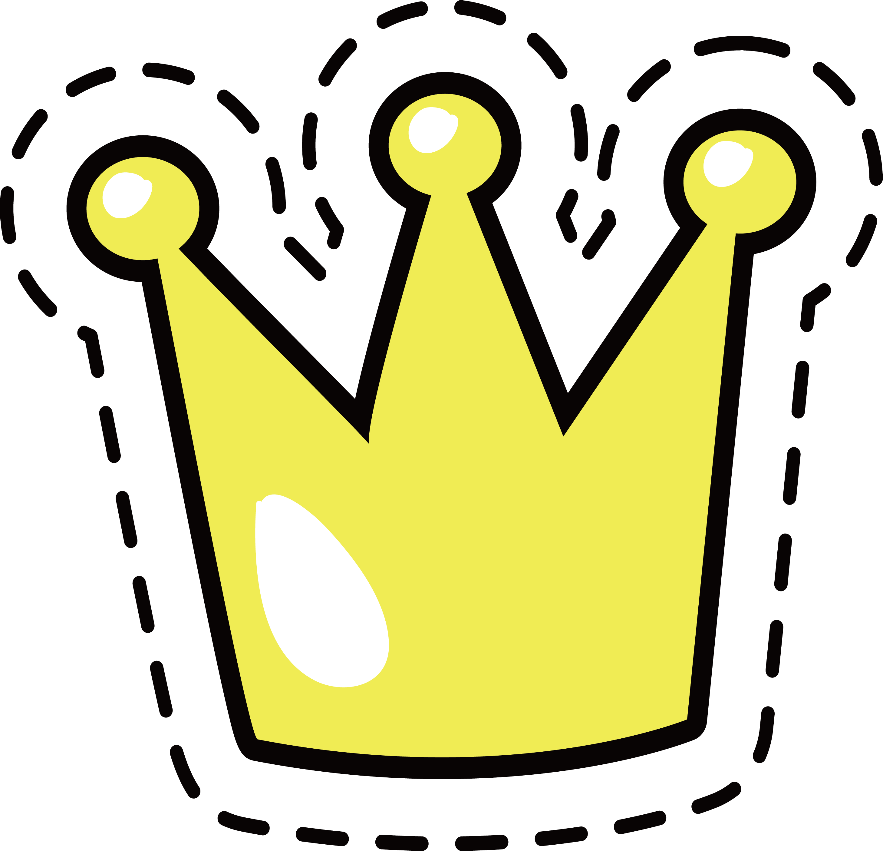 Cartoon Crown PNG Clipart