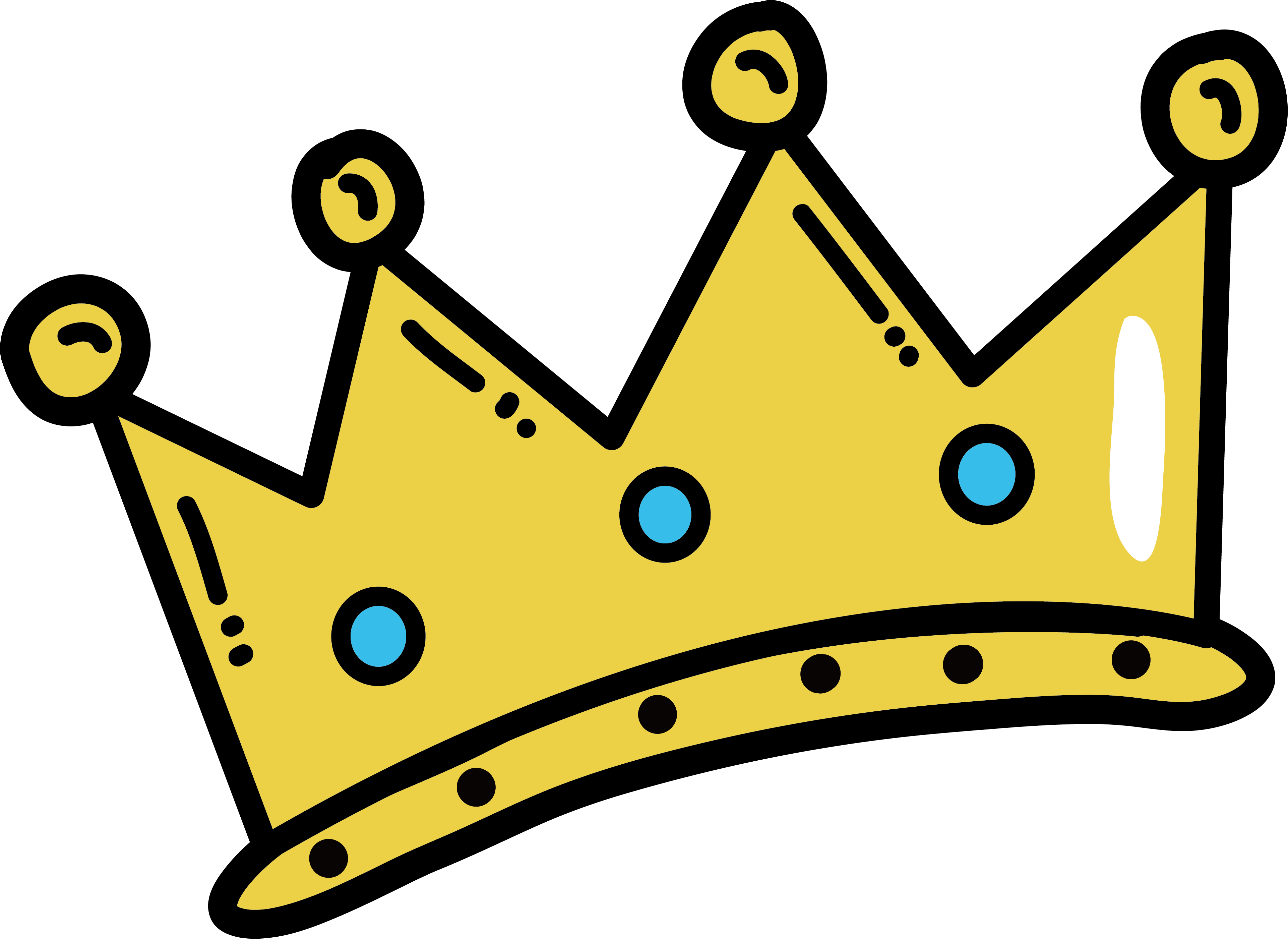 Cartoon Crown PNG Image