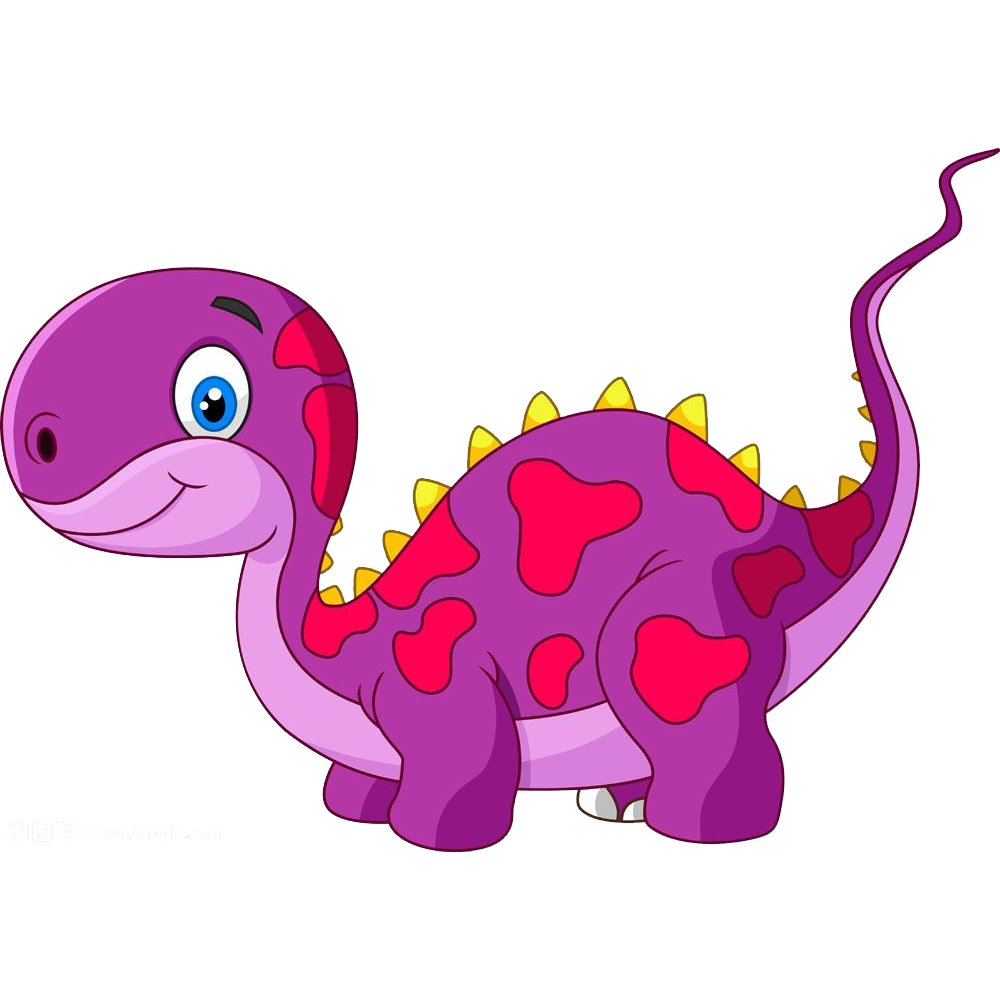 Cartoon Dinosaur PNG Isolated Image