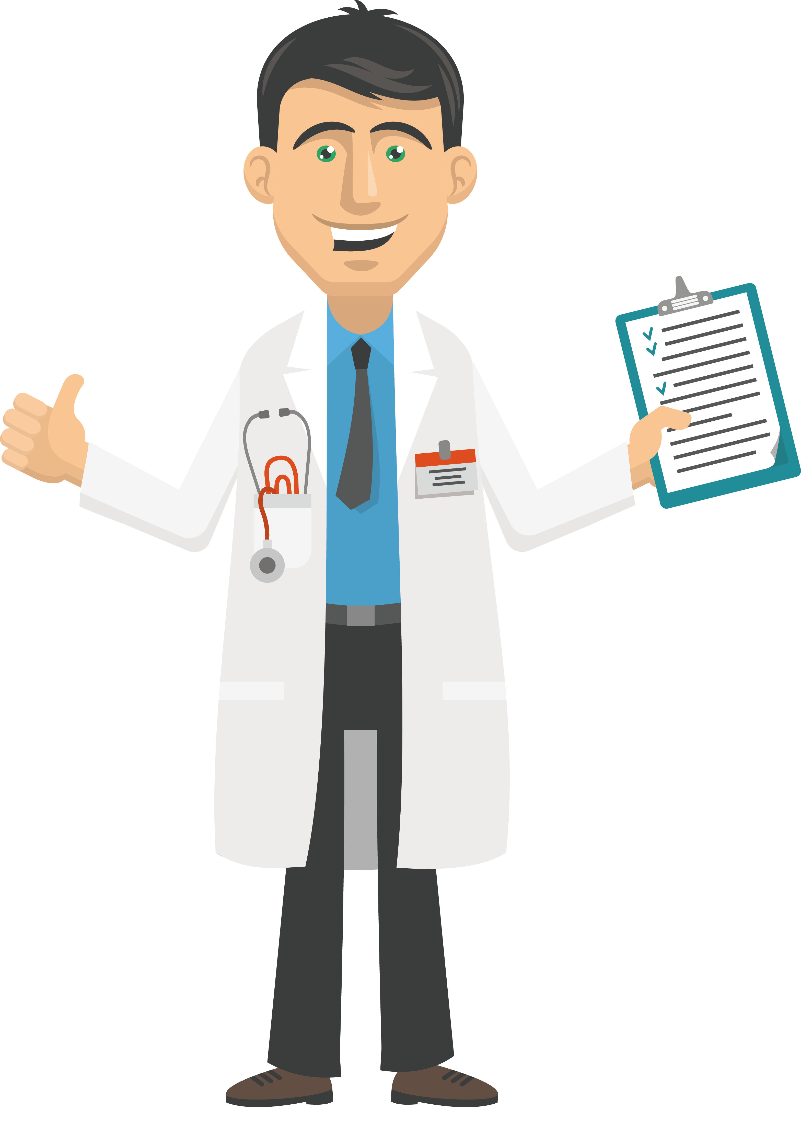 Cartoon Doctor PNG HD Isolated