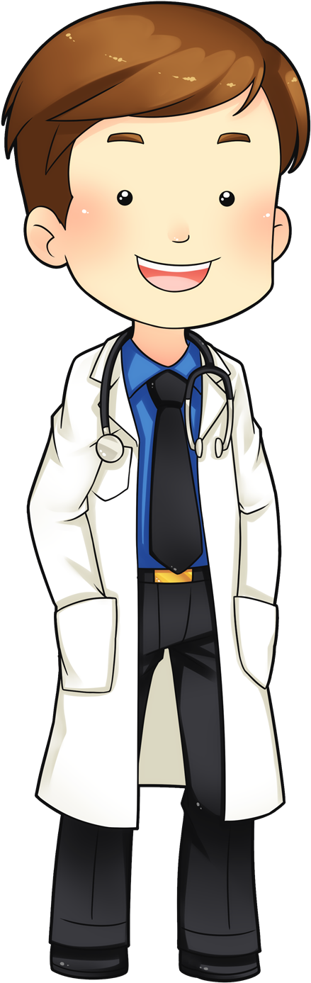 Cartoon Doctor PNG Isolated Image