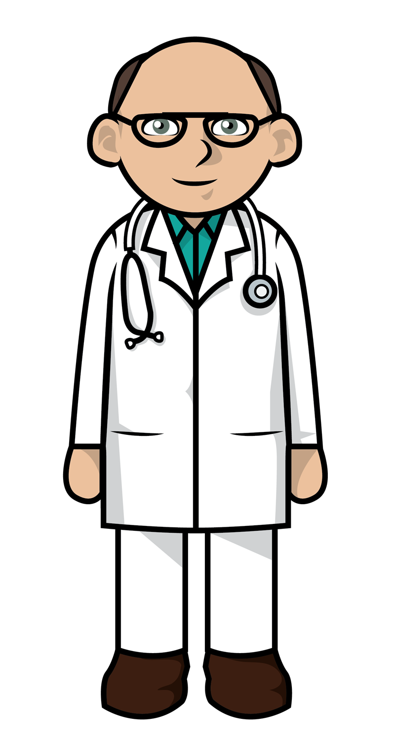 Cartoon Doctor PNG Isolated Photo