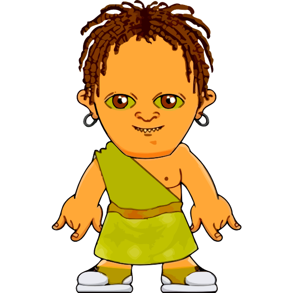 Cartoon Dreads PNG HD Isolated