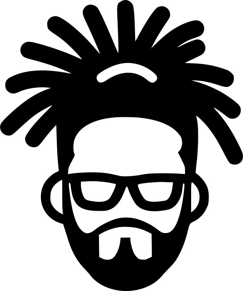Cartoon Dreads PNG Isolated HD