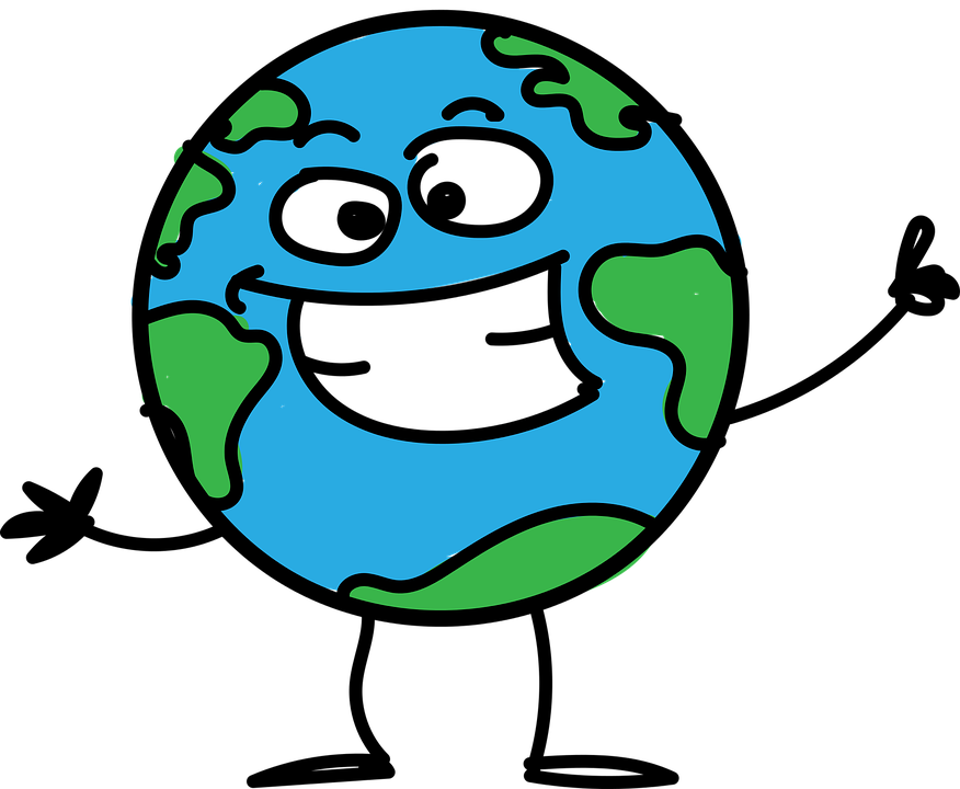 Cartoon Earth PNG Isolated File
