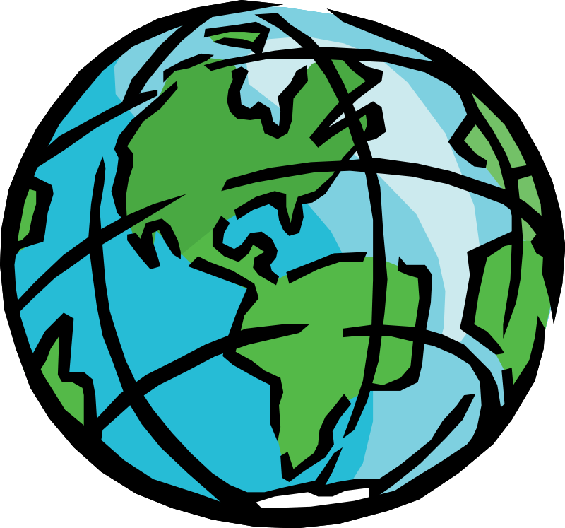Cartoon Earth PNG Isolated Image
