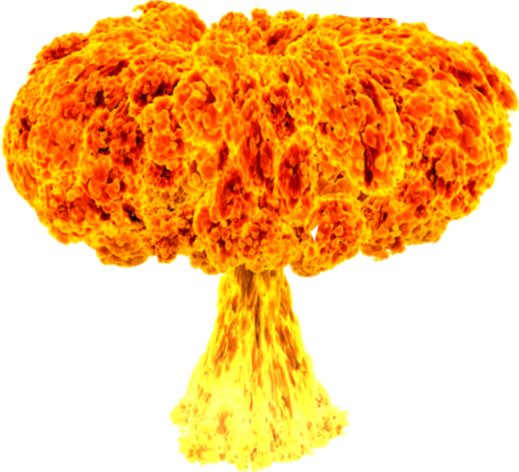 Cartoon Explosion PNG Isolated Photo
