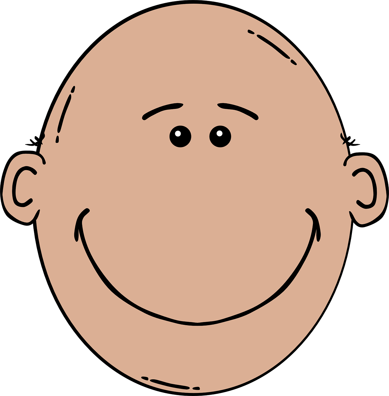 Cartoon Face PNG Isolated File