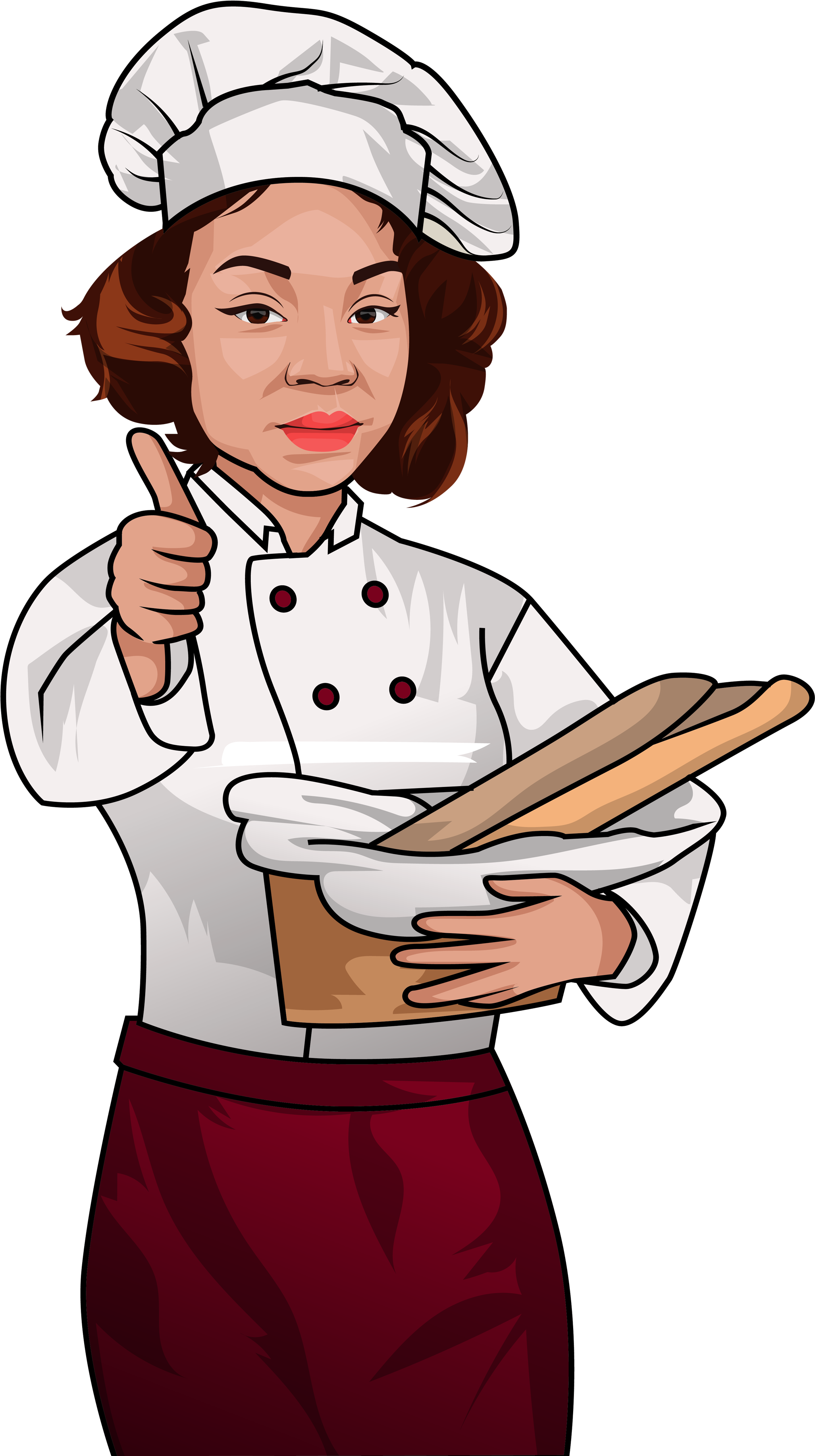 Cartoon Female Chef PNG Pic