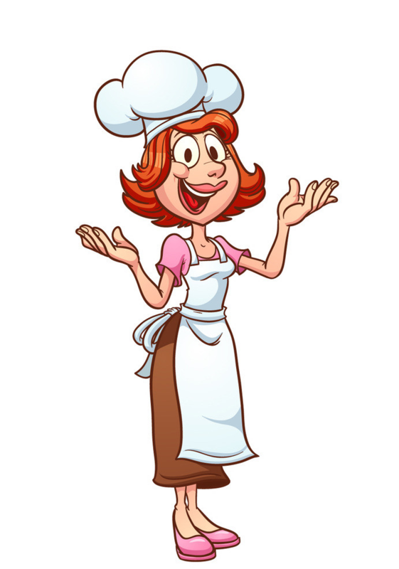 Cartoon Female Chef PNG Transparent