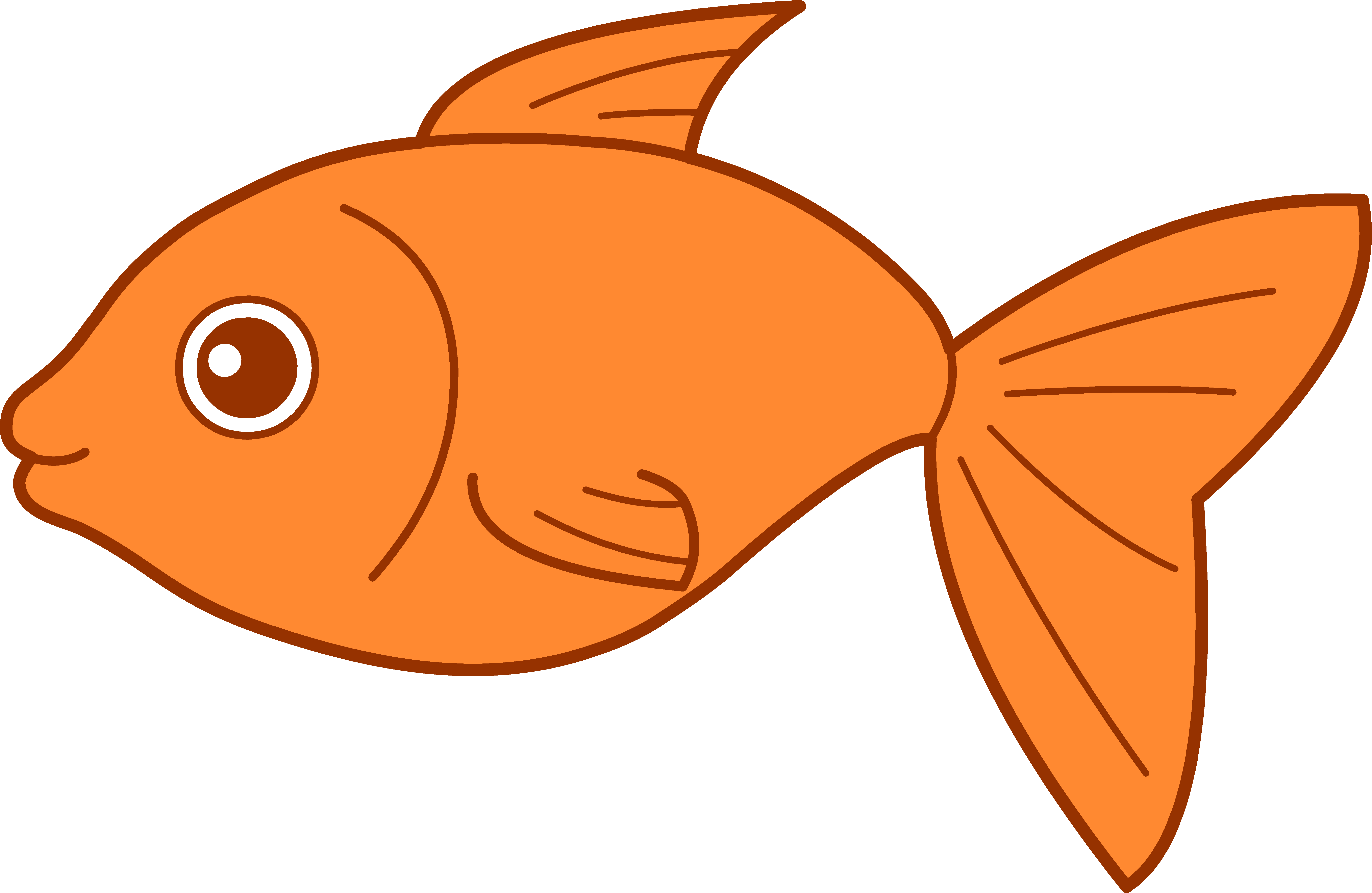 Cartoon Fish PNG Isolated Image