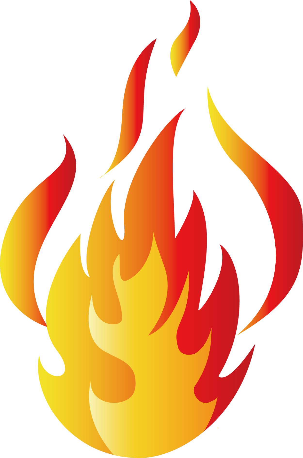 Cartoon Flame PNG Isolated File