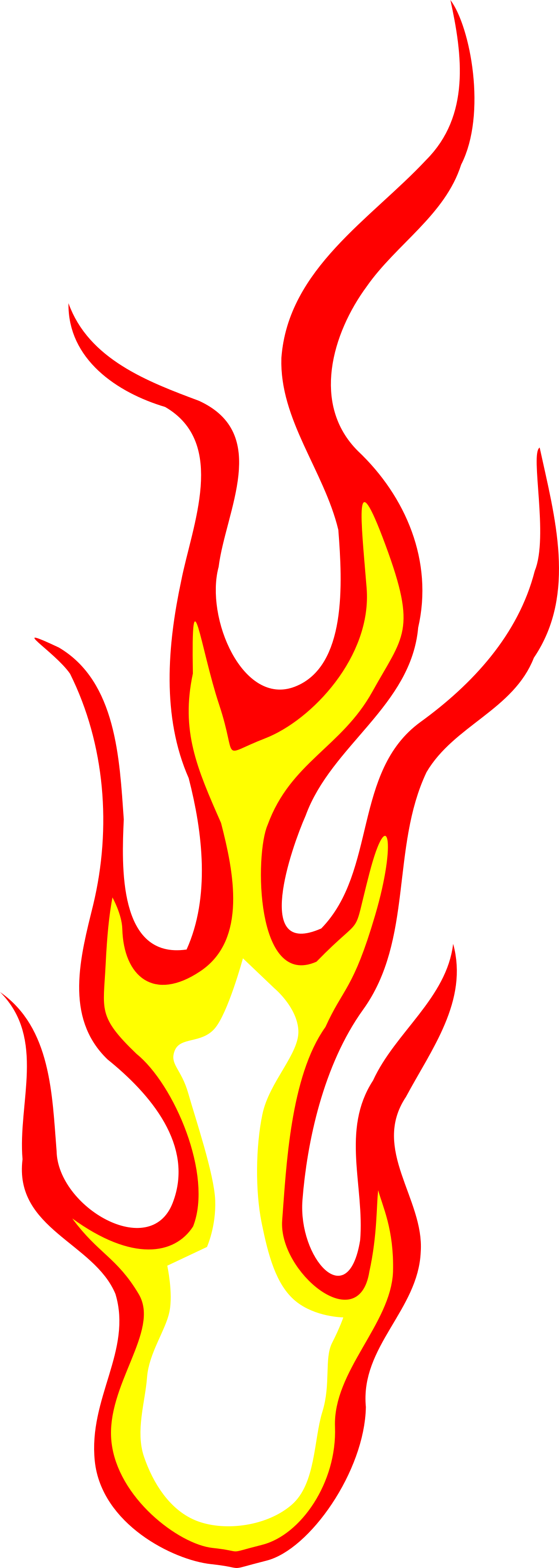 Cartoon Flame PNG Isolated Image