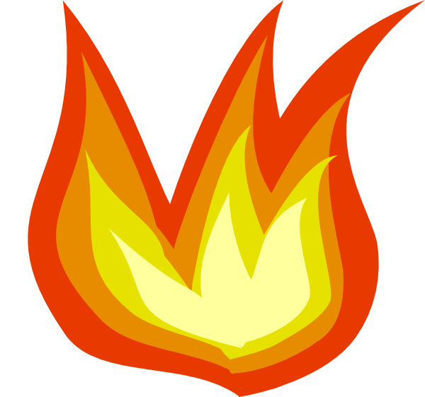 Cartoon Flame PNG Isolated Photo