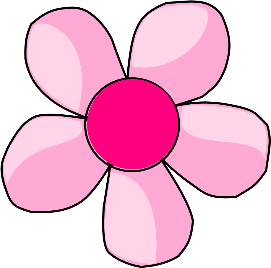 Cartoon Flower PNG Isolated File