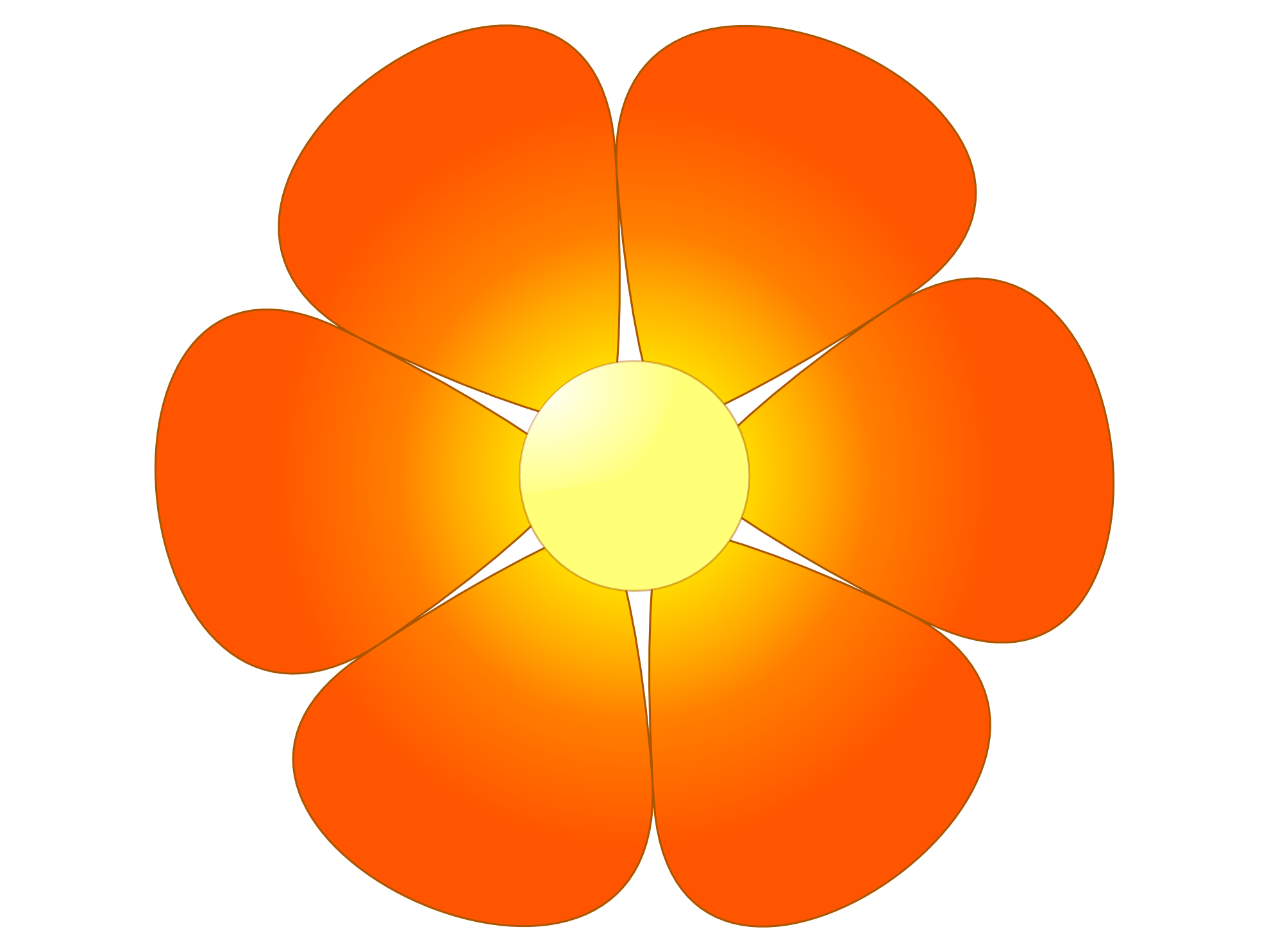 Cartoon Flower PNG Isolated Photo