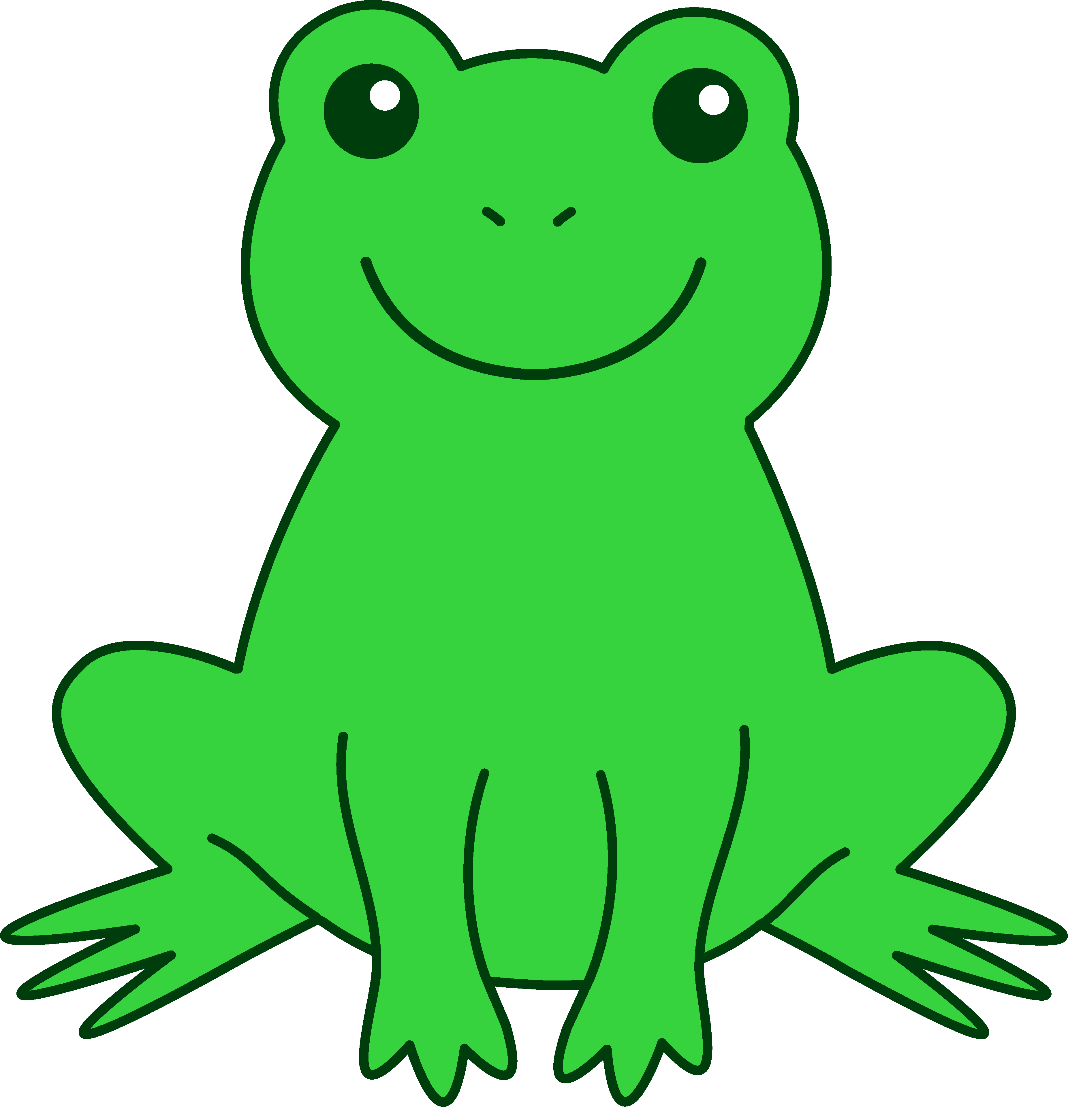 Cartoon Frog PNG Clipart