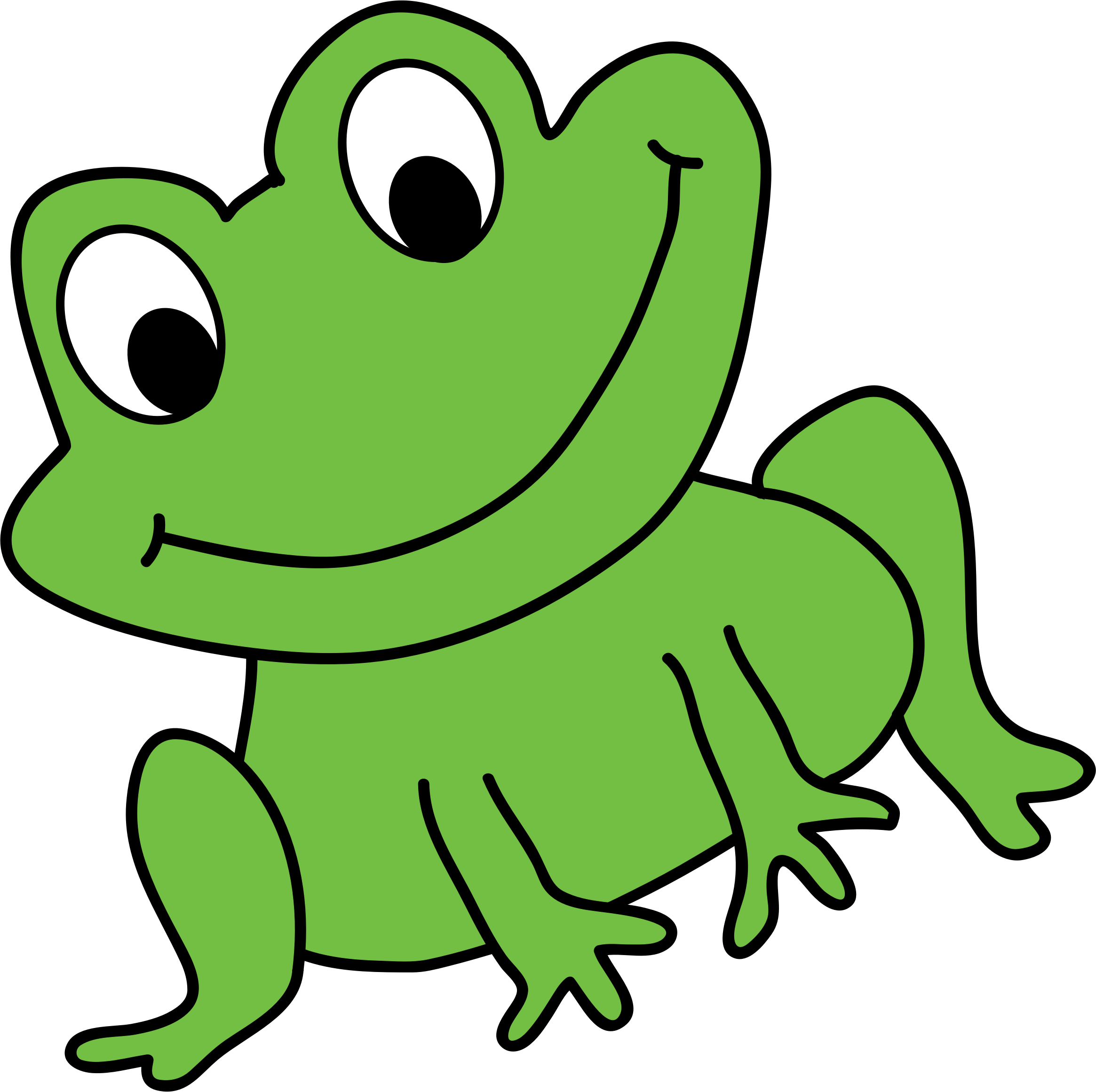 Cartoon Frog PNG Isolated HD