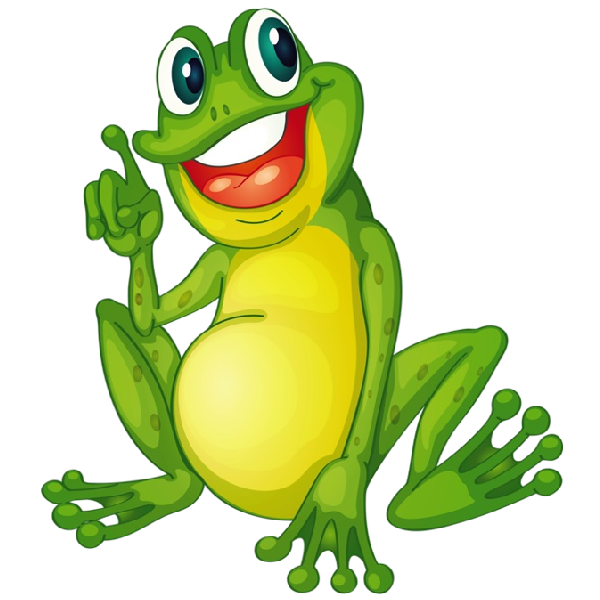 Cartoon Frog PNG Isolated Image