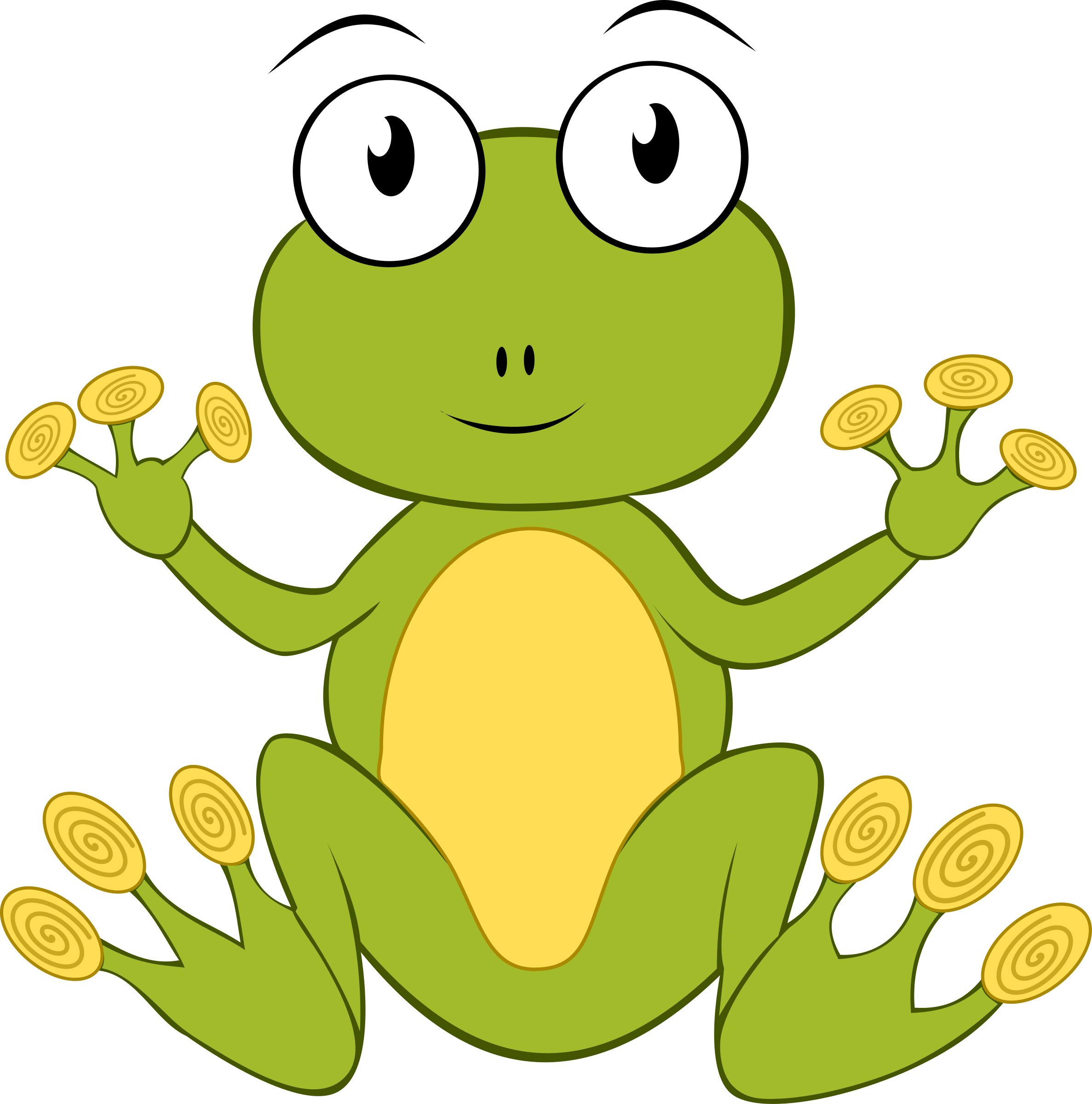 Cartoon Frog PNG Isolated Photo