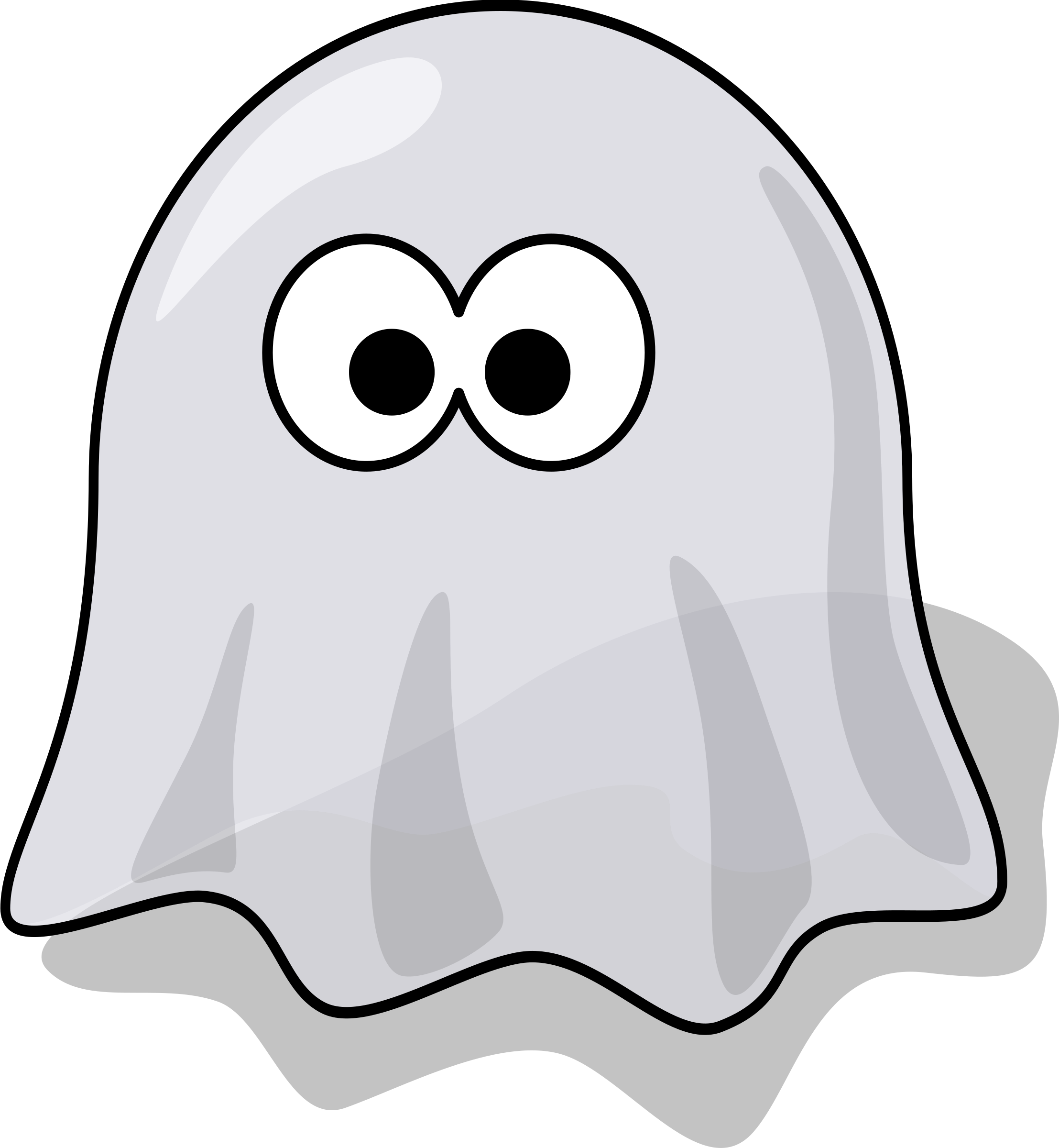 Cartoon Ghost PNG Isolated File