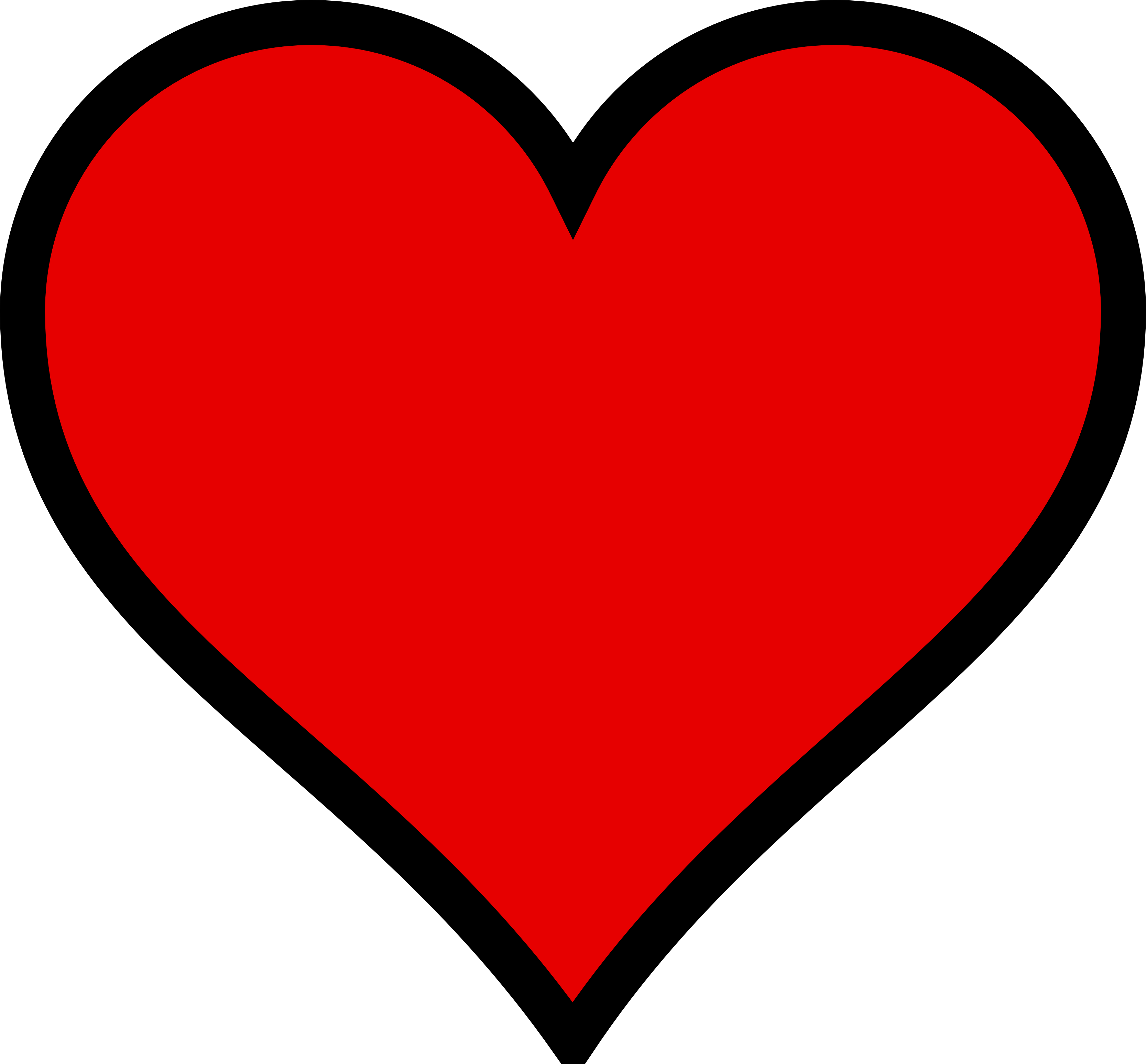 Cartoon Heart PNG Isolated HD