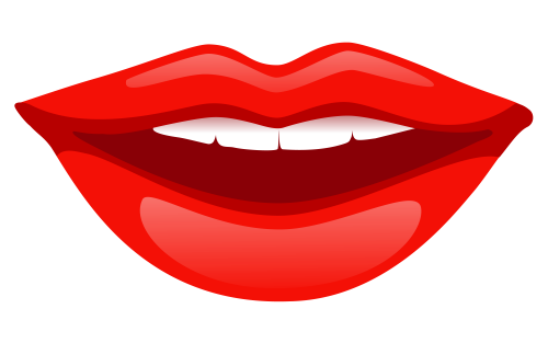 Cartoon Lips PNG Isolated Image