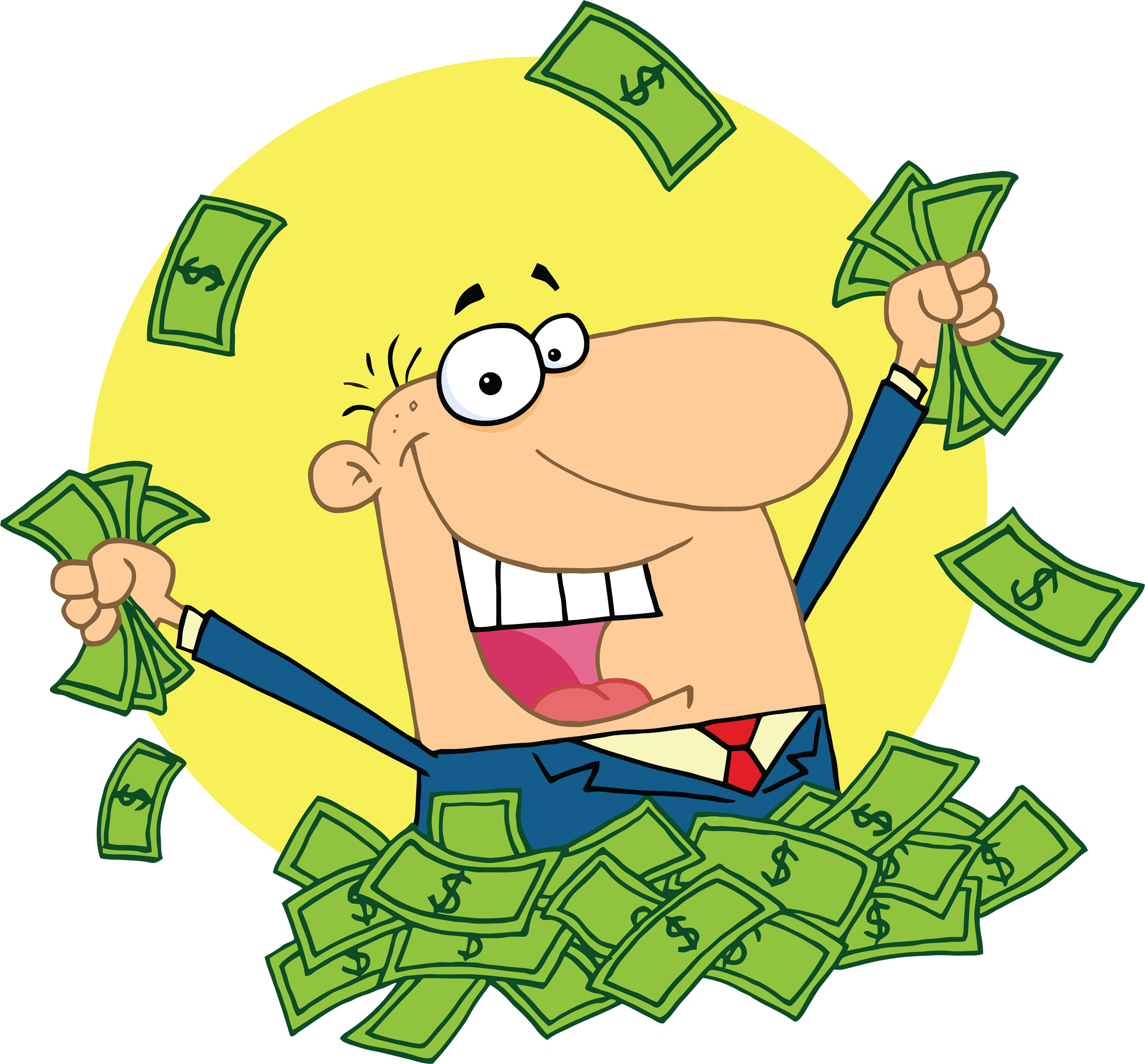 Cartoon Money PNG HD Isolated