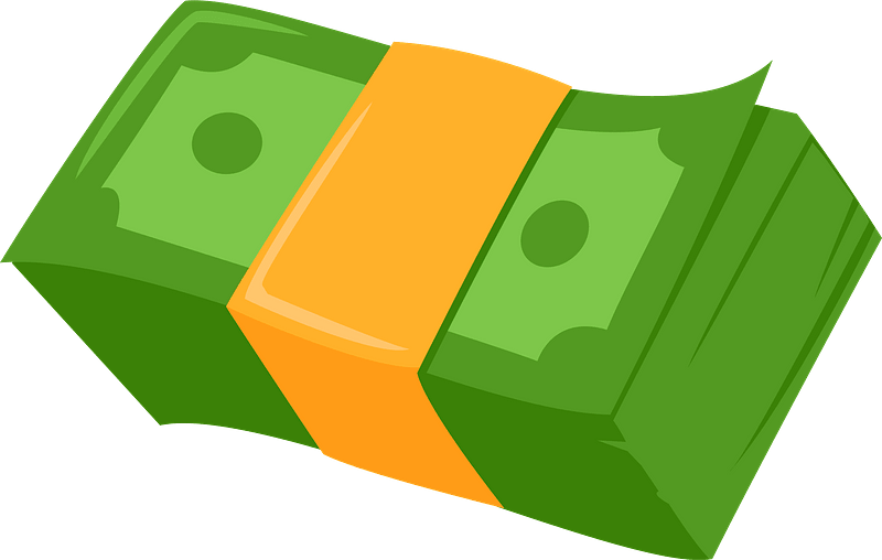 Cartoon Money PNG Isolated HD