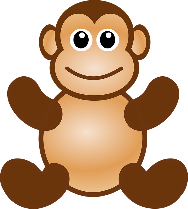 Cartoon Monkey PNG HD Isolated