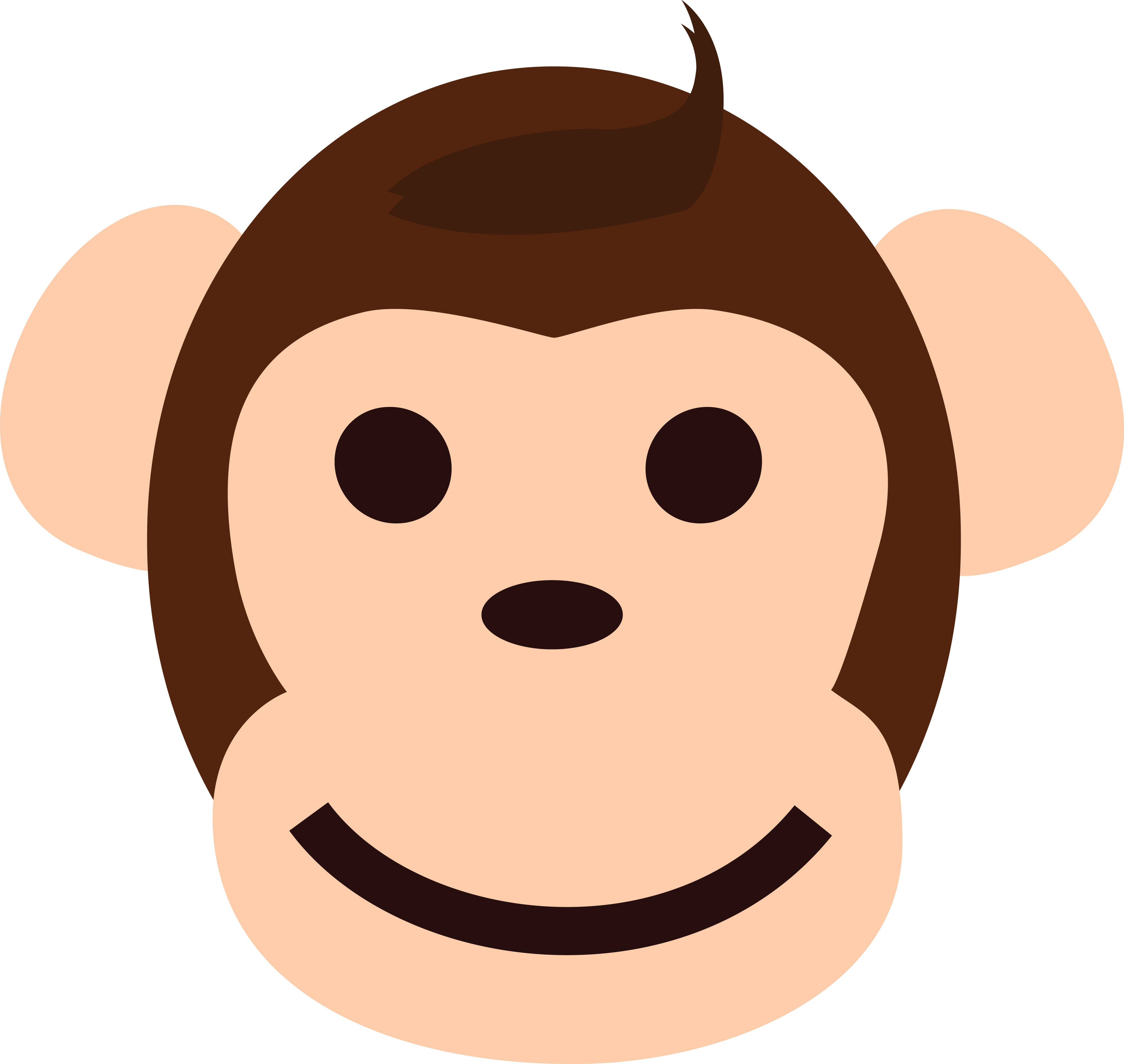 Cartoon Monkey PNG Isolated Pic