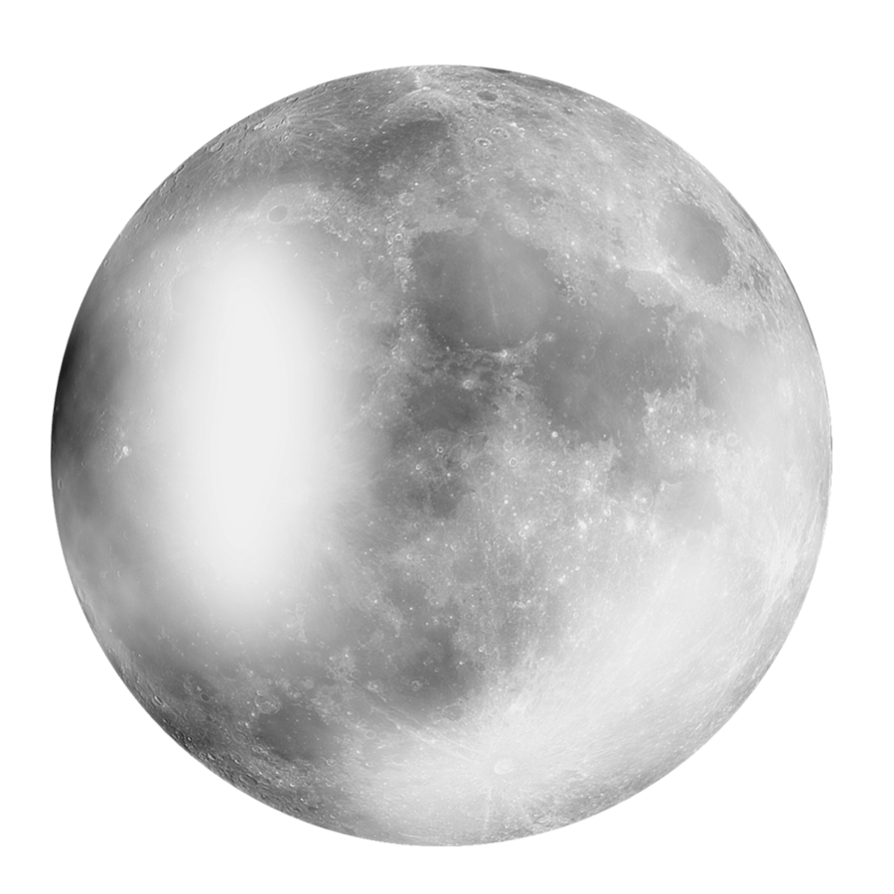 Cartoon Moon PNG Isolated Pic