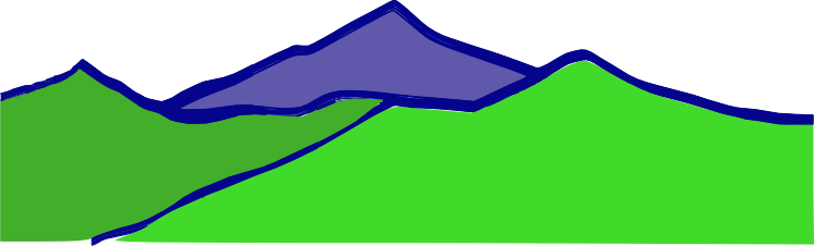 Cartoon Mountains PNG Image