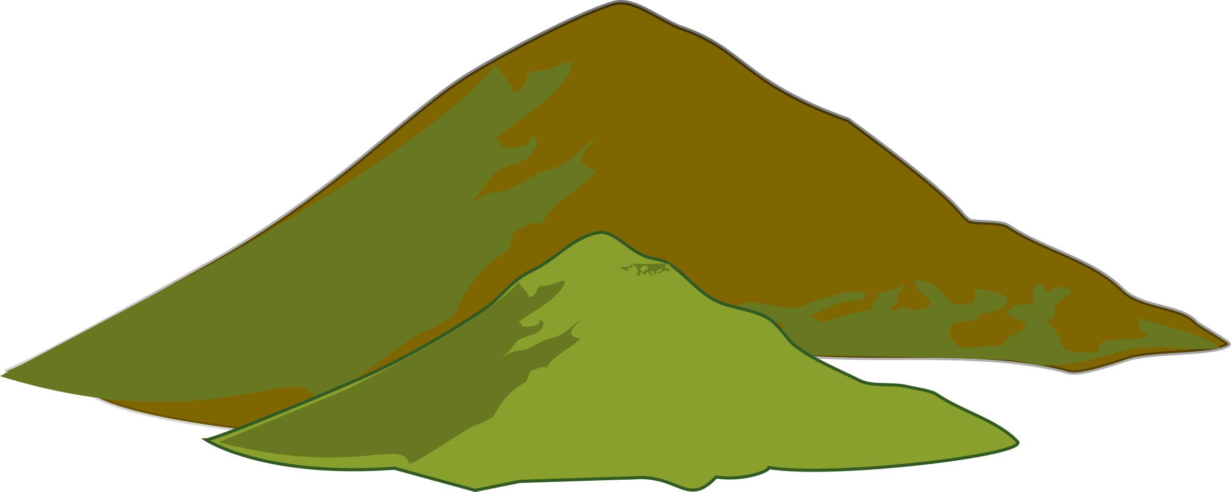 Cartoon Mountains PNG Transparent