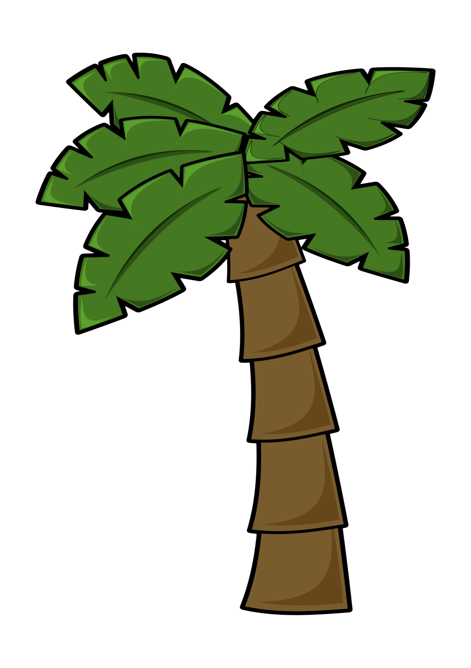 Cartoon Palm Tree PNG Photos