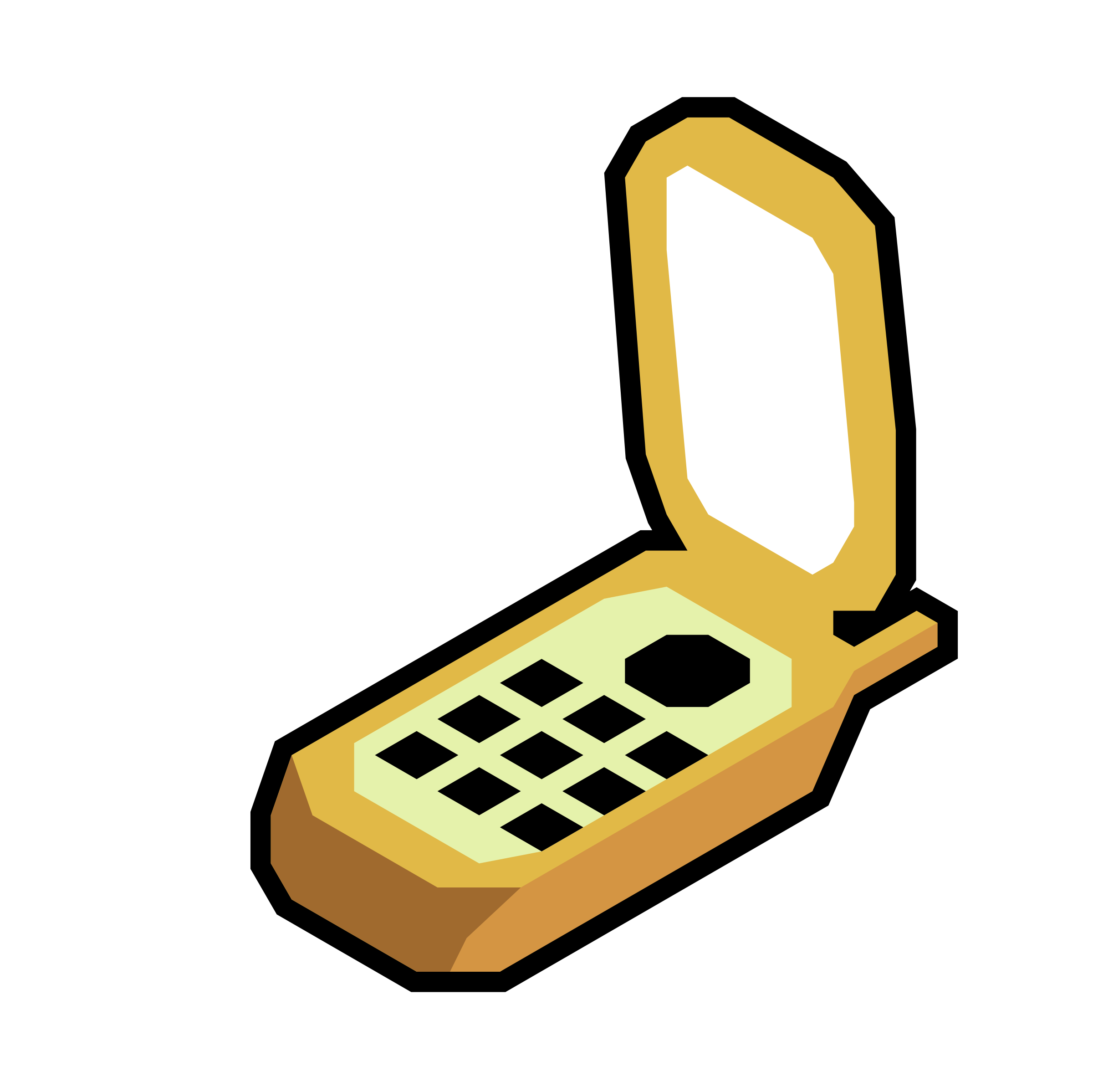Cartoon Phone PNG HD Isolated