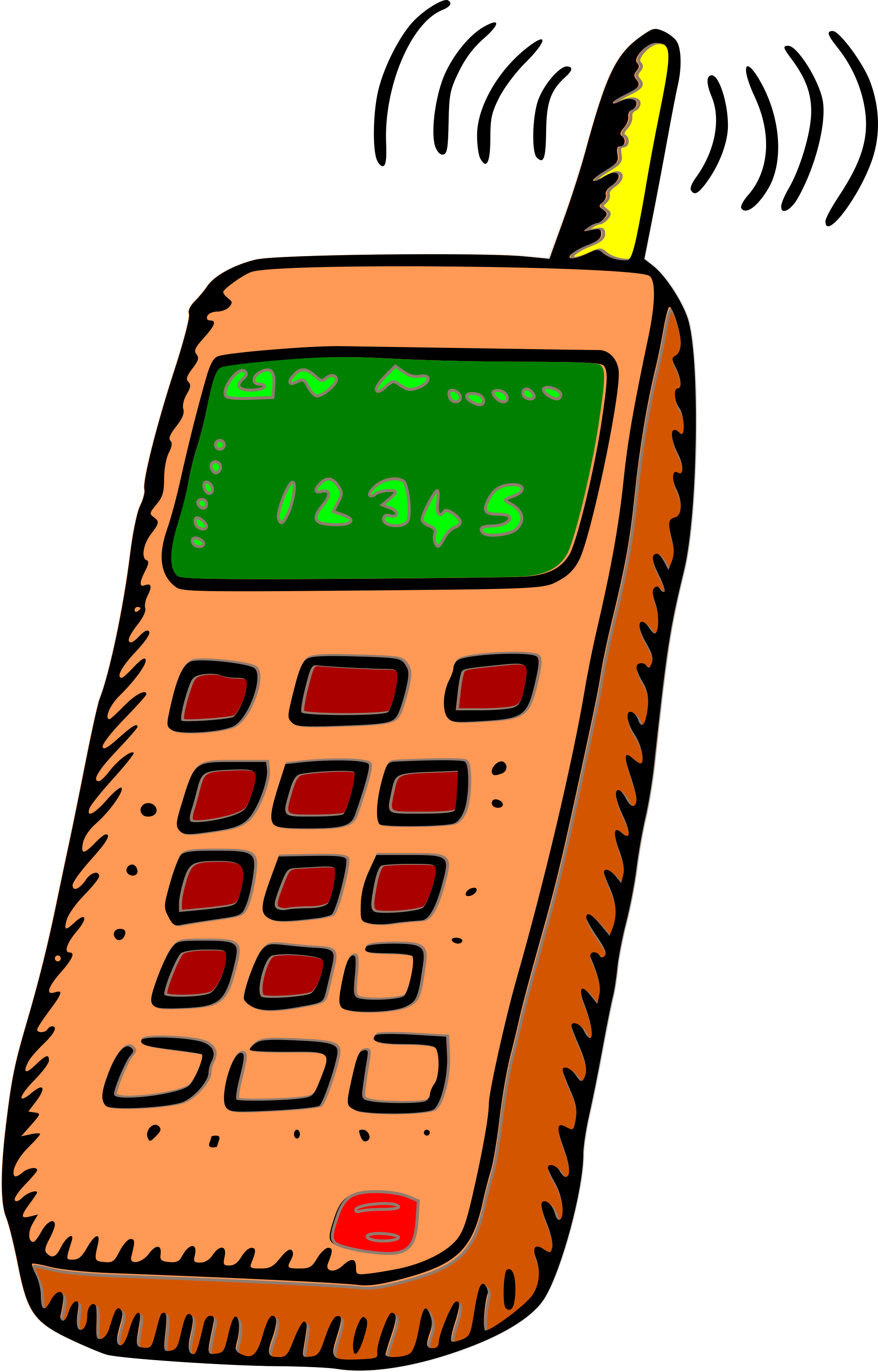 Cartoon Phone PNG Isolated HD