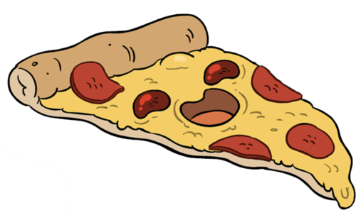 Cartoon Pizza PNG HD Isolated