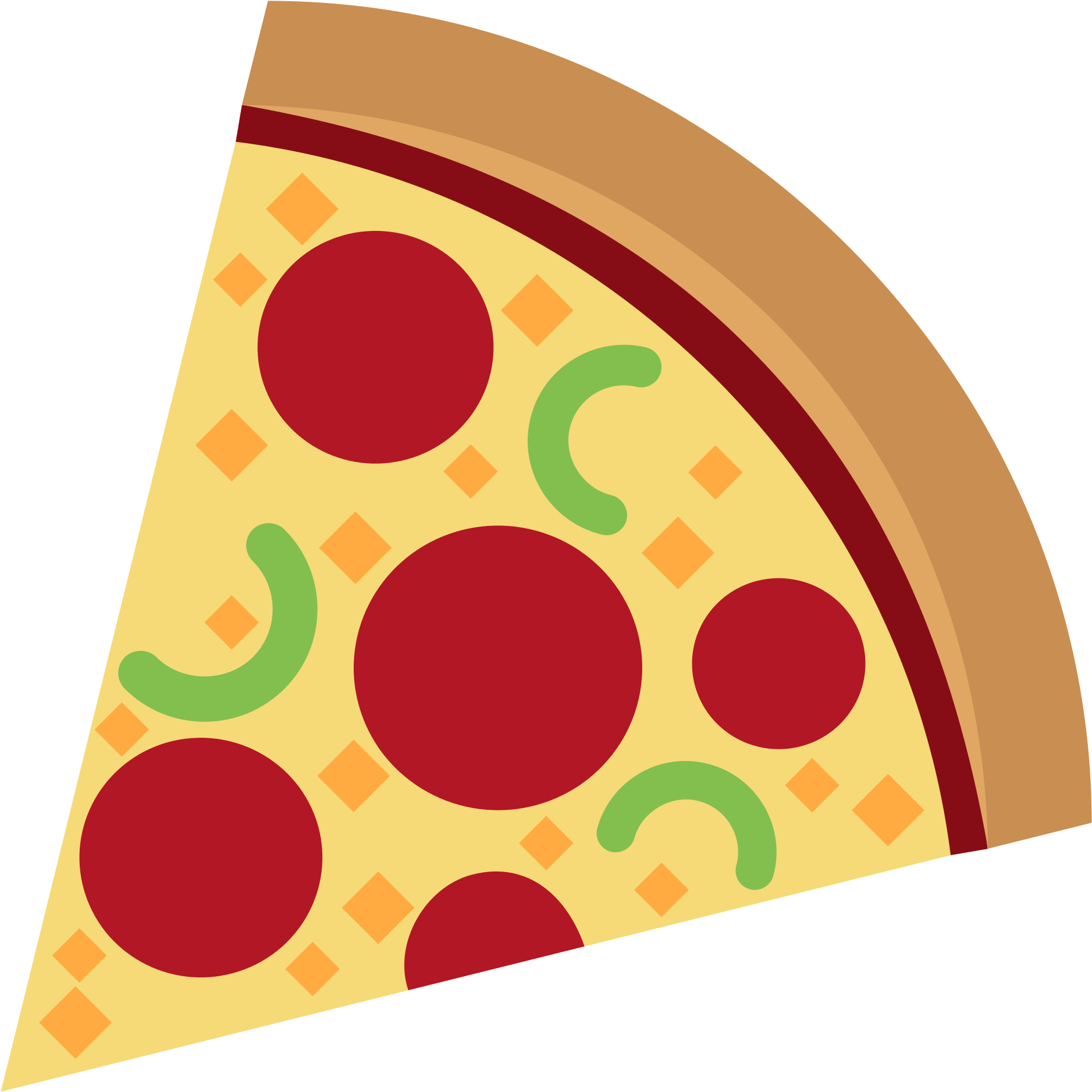 Cartoon Pizza PNG Image