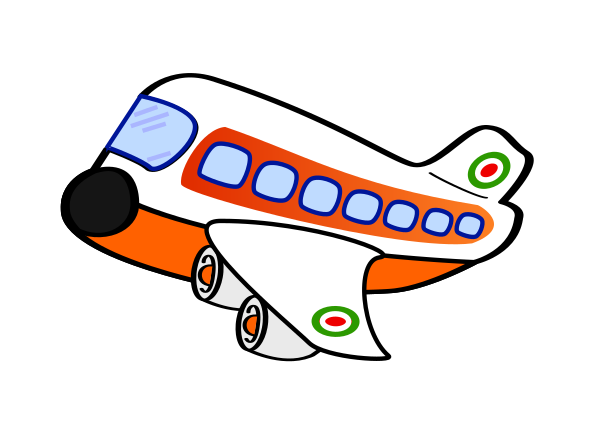 Cartoon Plane PNG Isolated Image