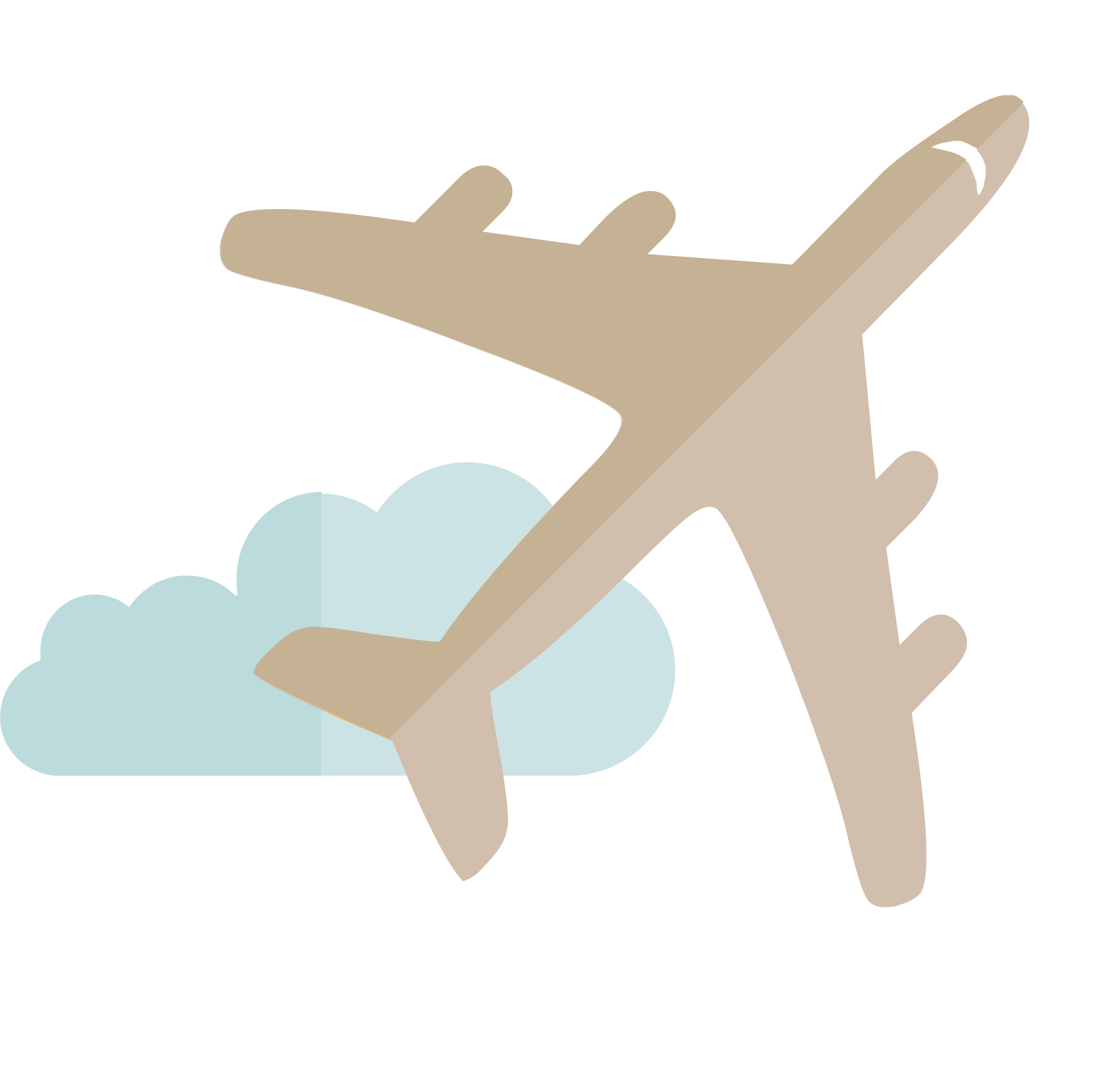 Cartoon Plane PNG Isolated Pic