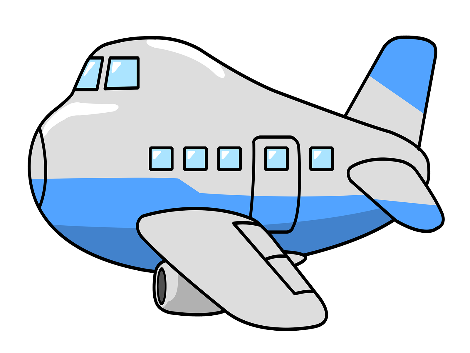 Cartoon Plane PNG Photo