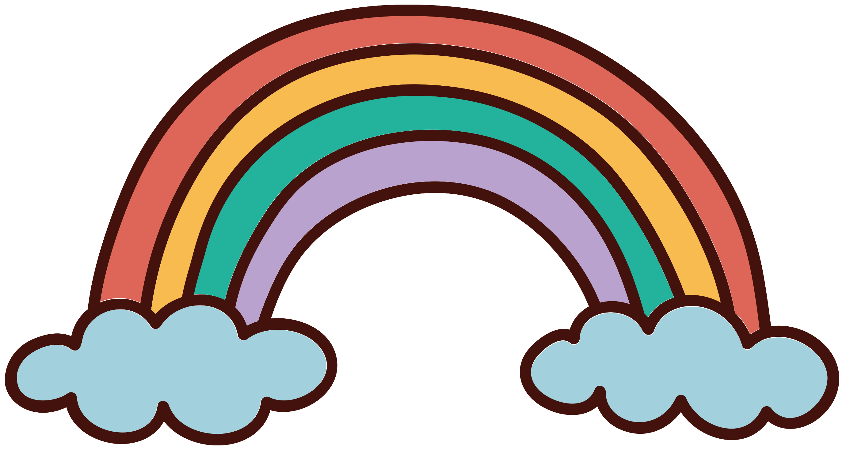 Cartoon Rainbow PNG Clipart