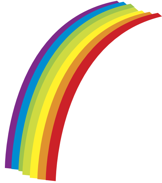 Cartoon Rainbow PNG HD Isolated