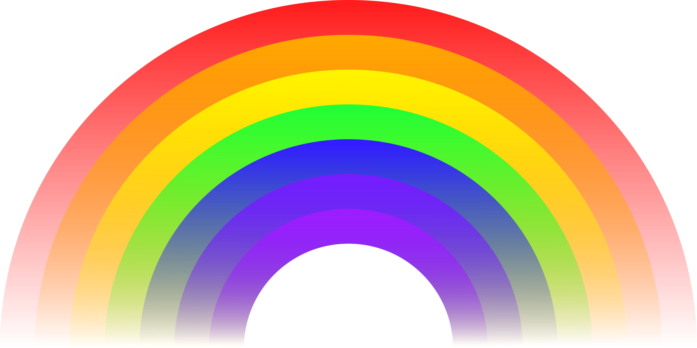 Cartoon Rainbow PNG Isolated HD