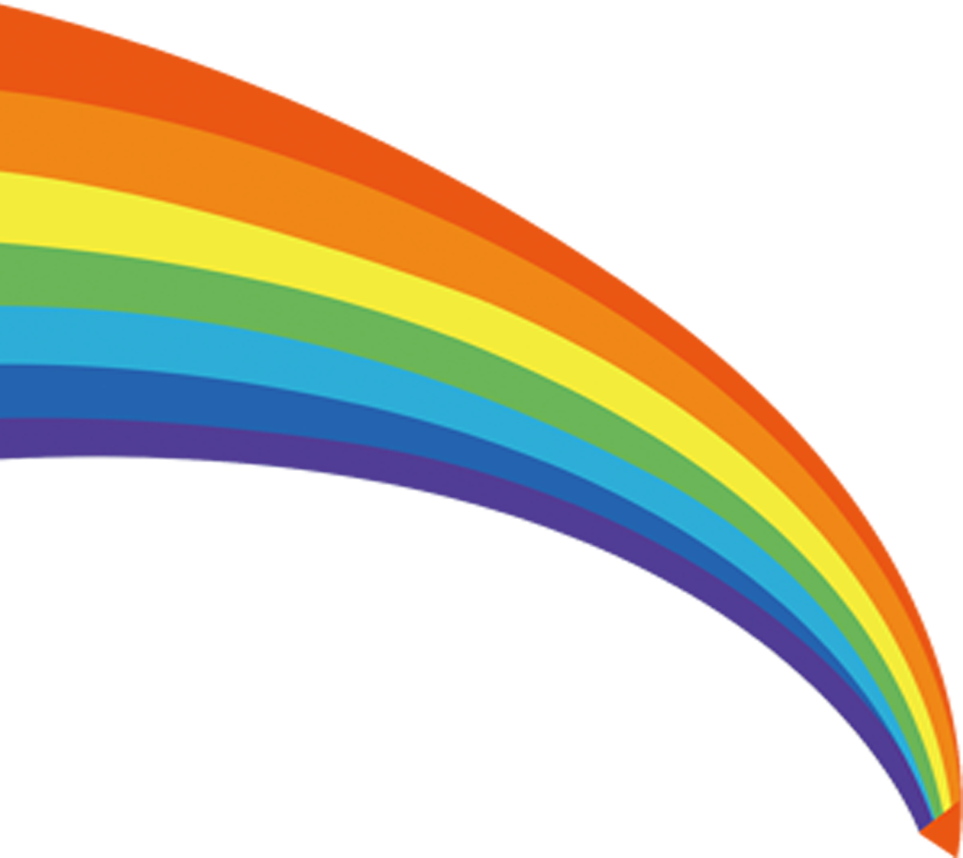 Cartoon Rainbow PNG Transparent